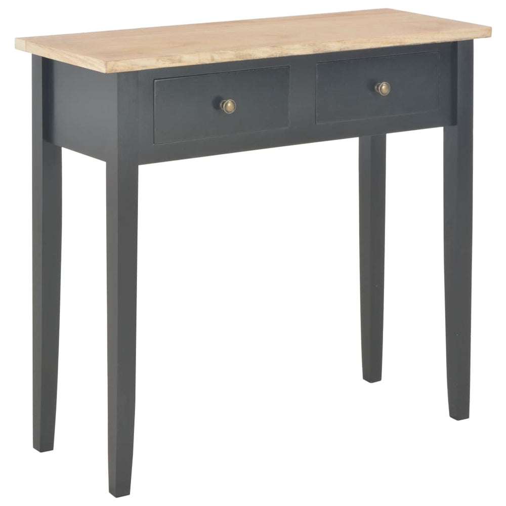 vidaXL Dressing Table Console Table Black 79x30x74 cm Wood