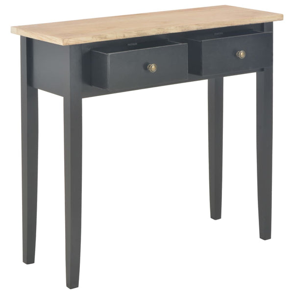 vidaXL Dressing Table Console Table Black 79x30x74 cm Wood