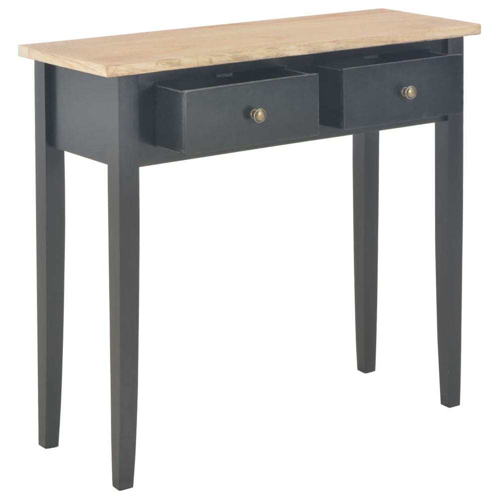 vidaXL Dressing Table Console Table Black 79x30x74 cm Wood