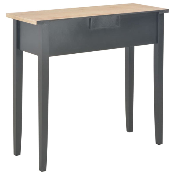 vidaXL Dressing Table Console Table Black 79x30x74 cm Wood