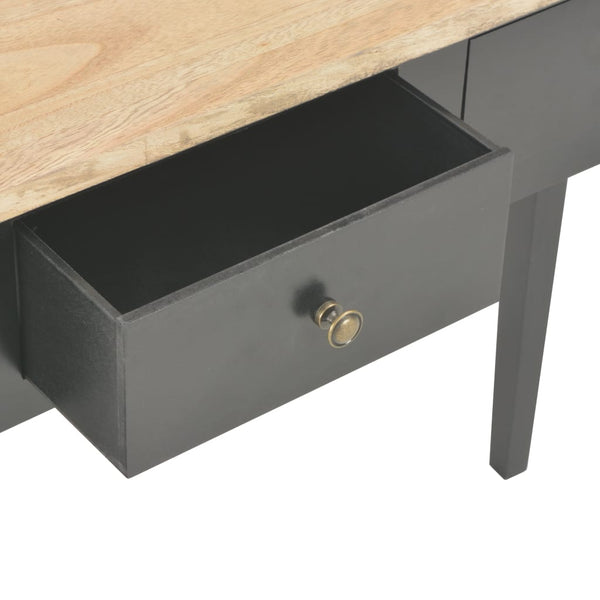 vidaXL Dressing Table Console Table Black 79x30x74 cm Wood