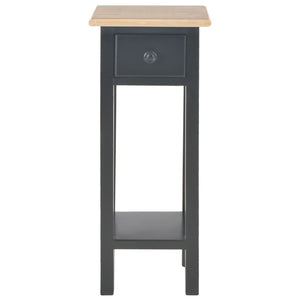 vidaXL Side Table Black 27 x 27 x 65.5 cm Wood
