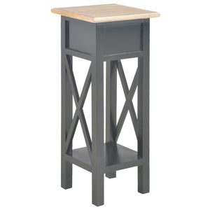 vidaXL Side Table Black 27 x 27 x 65.5 cm Wood