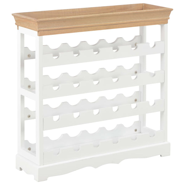 vidaXL Wine Cabinet White 70 x 22.5 x 70.5 cm MDF