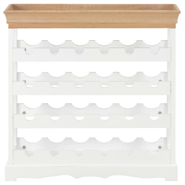 vidaXL Wine Cabinet White 70 x 22.5 x 70.5 cm MDF