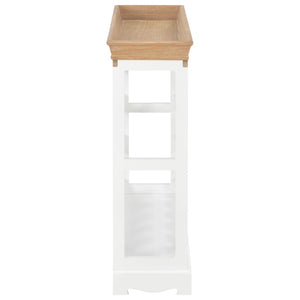vidaXL Wine Cabinet White 70 x 22.5 x 70.5 cm MDF