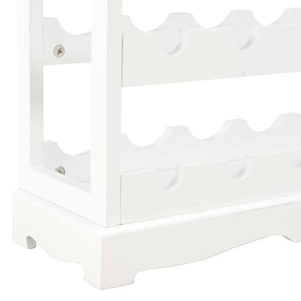 vidaXL Wine Cabinet White 70 x 22.5 x 70.5 cm MDF