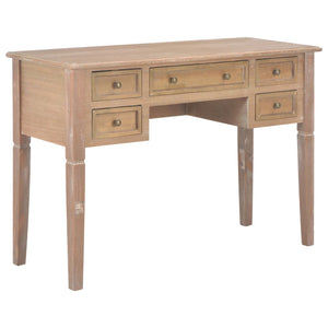 vidaXL Desk Brown 109.5 x 45 x 77.5 cm Wood