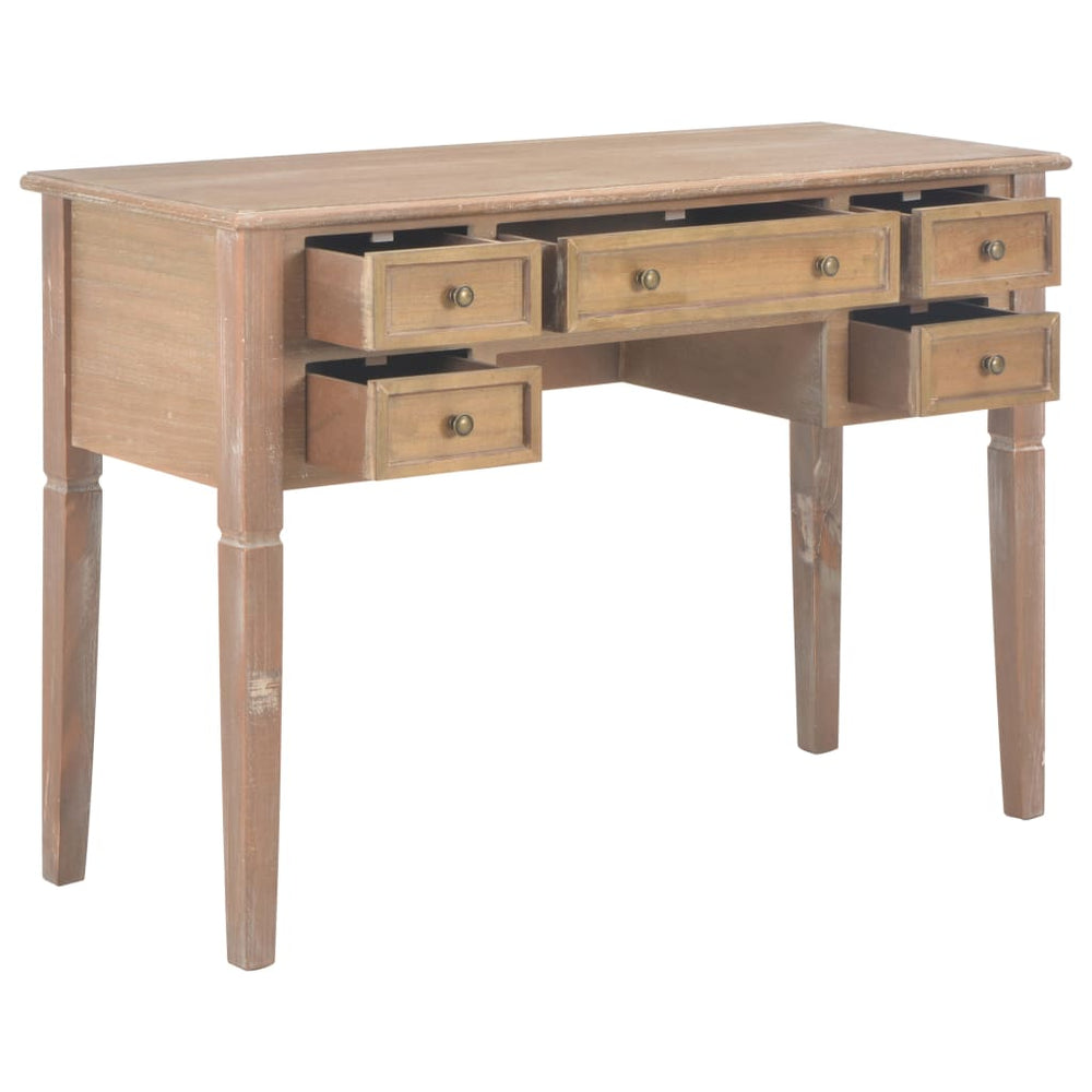 vidaXL Desk Brown 109.5 x 45 x 77.5 cm Wood