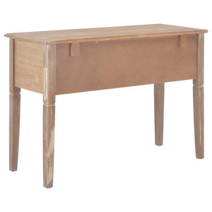 vidaXL Desk Brown 109.5 x 45 x 77.5 cm Wood