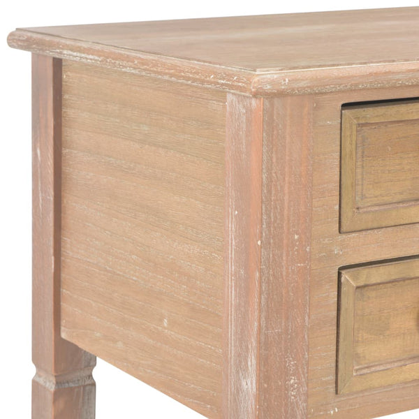 vidaXL Desk Brown 109.5 x 45 x 77.5 cm Wood