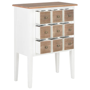 vidaXL Sideboard White 54x30x80 cm Solid Wood