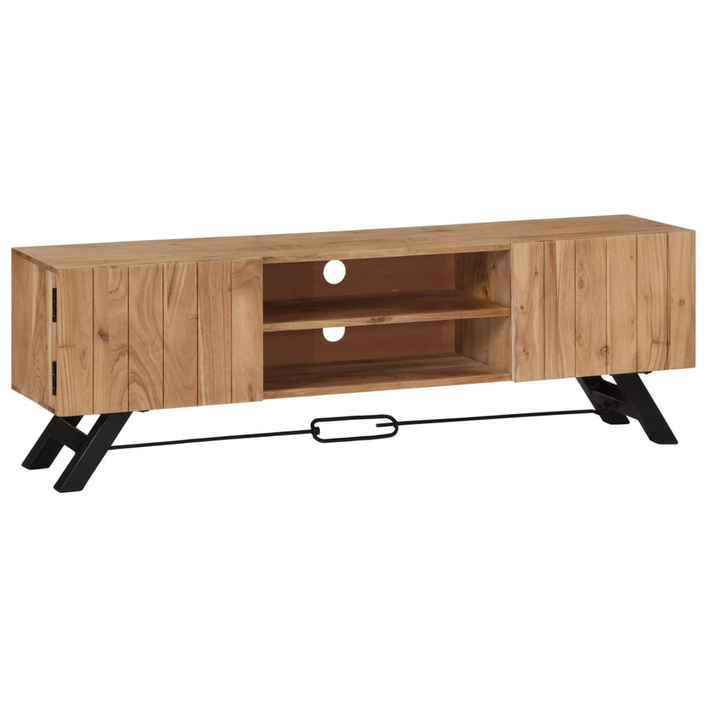 vidaXL TV Cabinet 140x30x45 cm Solid Acacia Wood