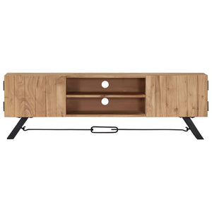 vidaXL TV Cabinet 140x30x45 cm Solid Acacia Wood
