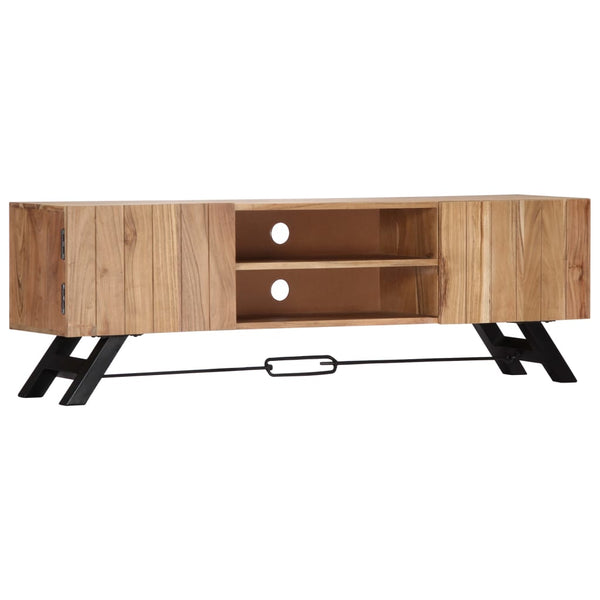 vidaXL TV Cabinet 140x30x45 cm Solid Acacia Wood