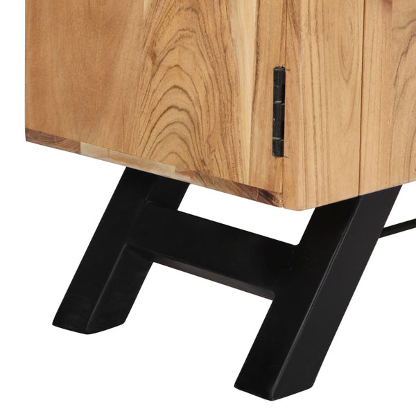 vidaXL TV Cabinet 140x30x45 cm Solid Acacia Wood