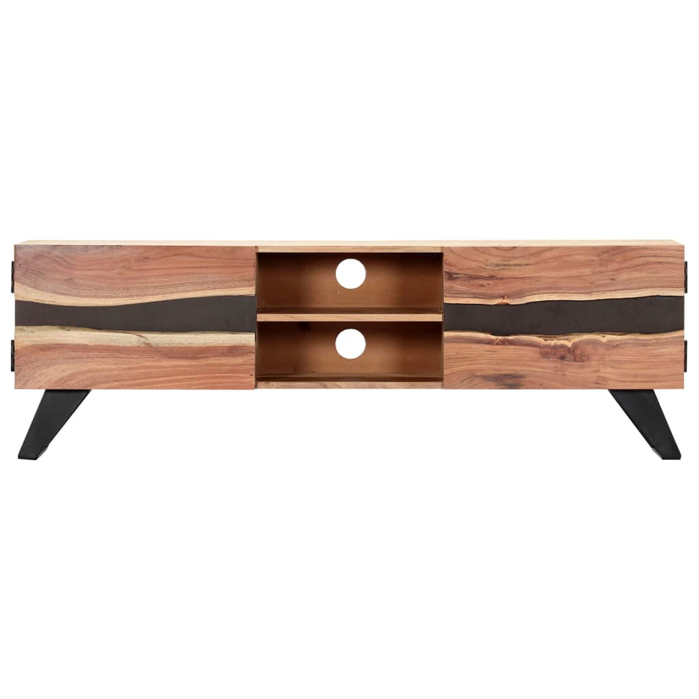 vidaXL TV Cabinet 140x30x45 cm Solid Acacia Wood