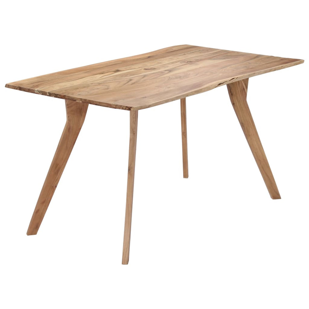 vidaXL Dining Table 140 x 80 x 76 cm Solid Acacia Wood