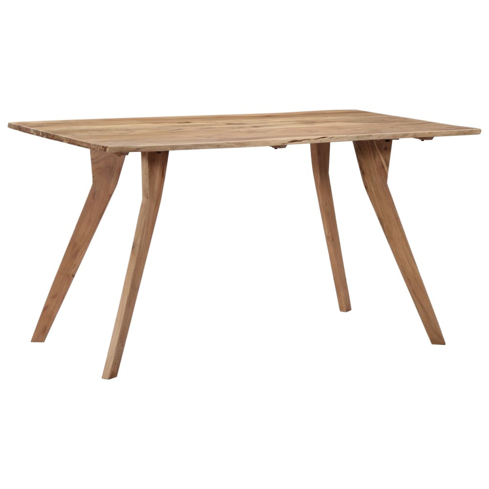 vidaXL Dining Table 140 x 80 x 76 cm Solid Acacia Wood
