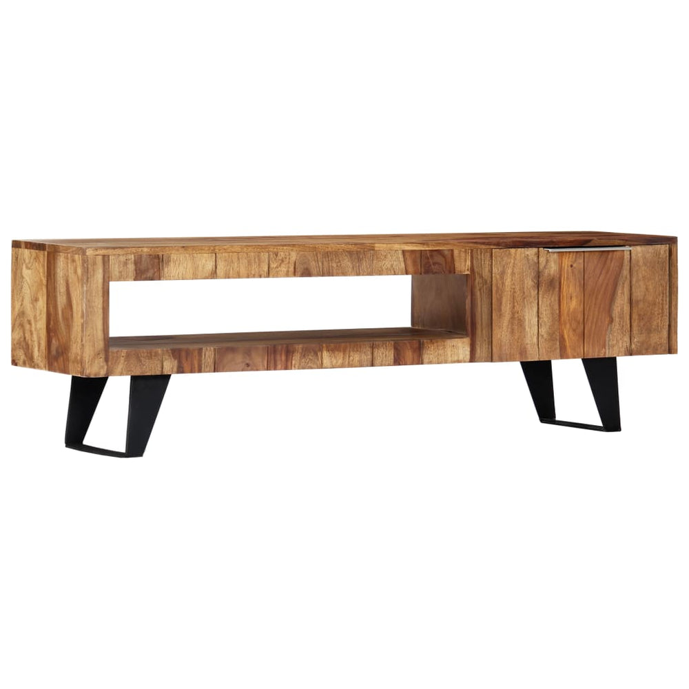vidaXL TV Cabinet 140x30x40 cm Solid Acacia Wood