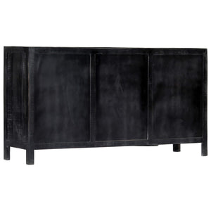 vidaXL Sideboard Black 147x40x80 cm Solid Mango Wood
