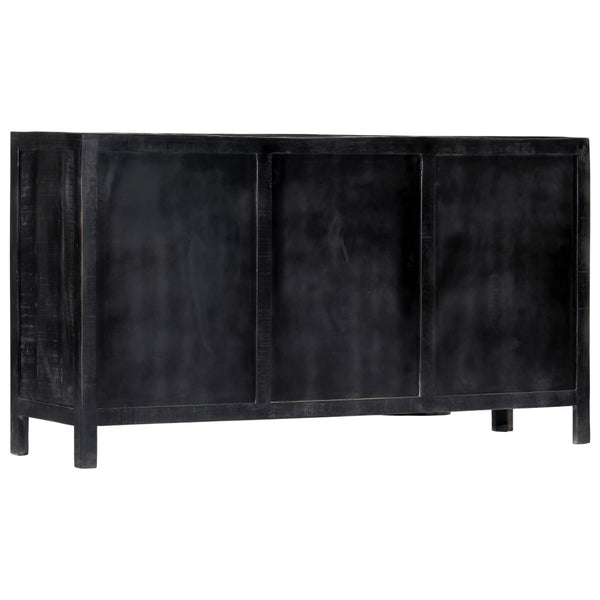 vidaXL Sideboard Black 147x40x80 cm Solid Mango Wood
