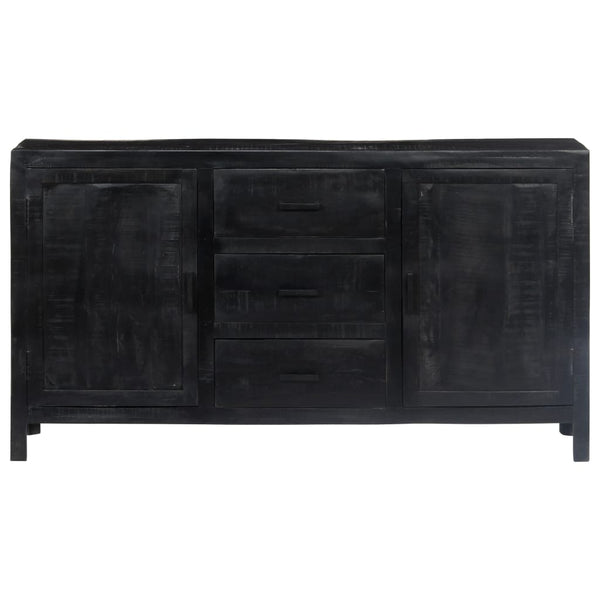 vidaXL Sideboard Black 147x40x80 cm Solid Mango Wood