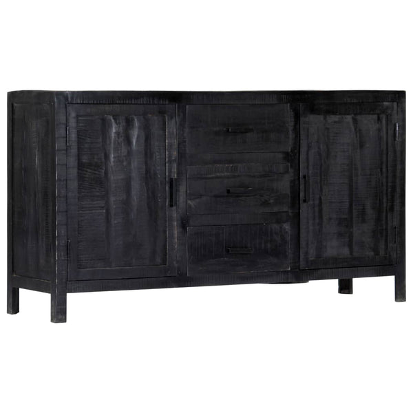 vidaXL Sideboard Black 147x40x80 cm Solid Mango Wood