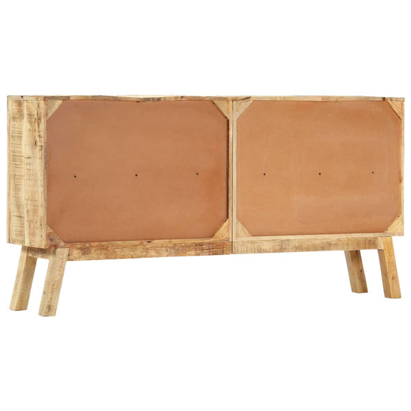 vidaXL Sideboard Brown and Black 160x30x80 cm Rough Mango Wood
