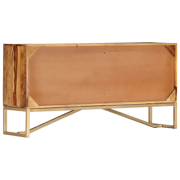 vidaXL Sideboard 118x30x60 cm Solid Acacia Wood