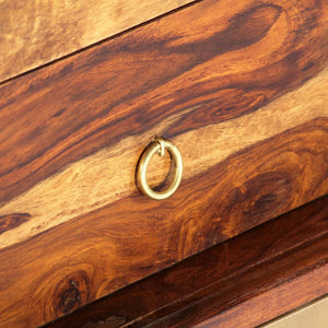 vidaXL Sideboard 118x30x60 cm Solid Acacia Wood