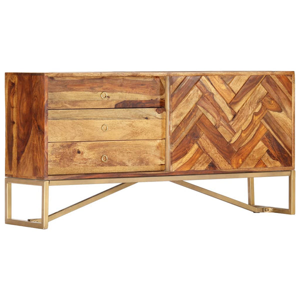 vidaXL Sideboard 118x30x60 cm Solid Acacia Wood