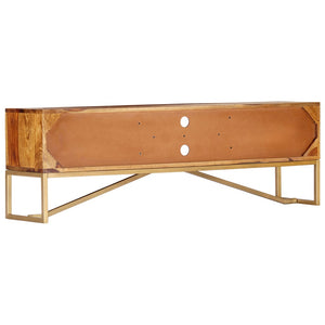 vidaXL TV Cabinet 140x30x45 cm Solid Acacia Wood