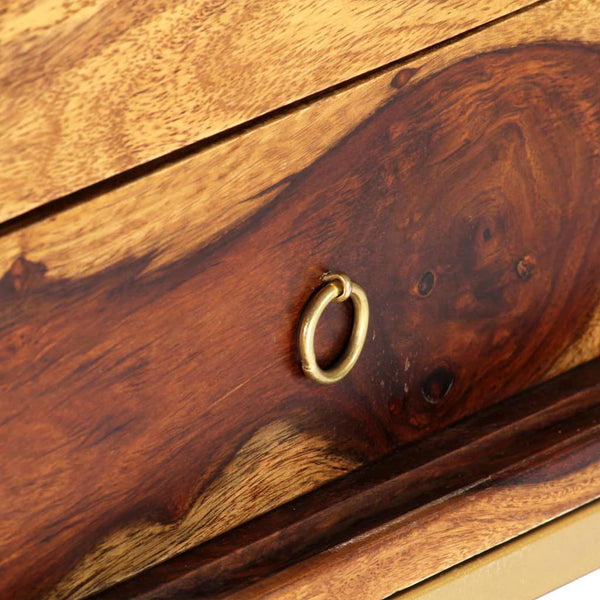 vidaXL TV Cabinet 140x30x45 cm Solid Acacia Wood