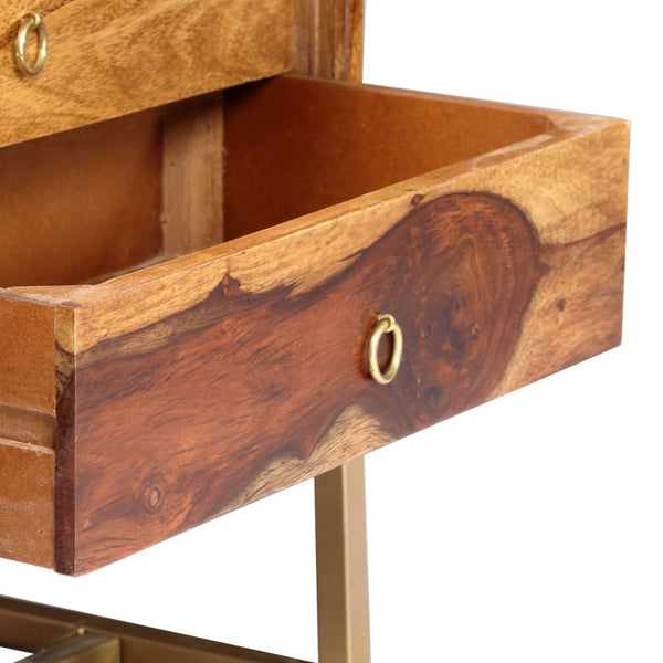 vidaXL TV Cabinet 140x30x45 cm Solid Acacia Wood