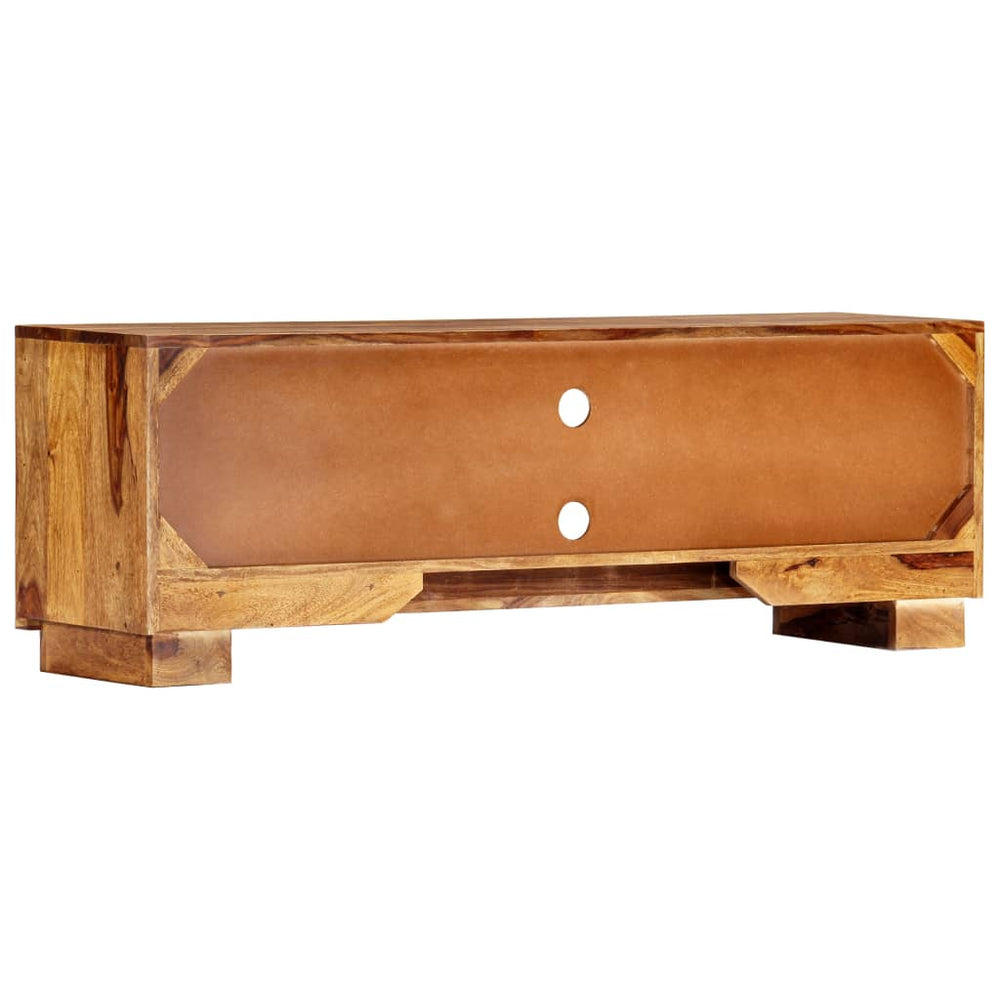 vidaXL TV Cabinet 118x30x40 cm Solid Acacia Wood
