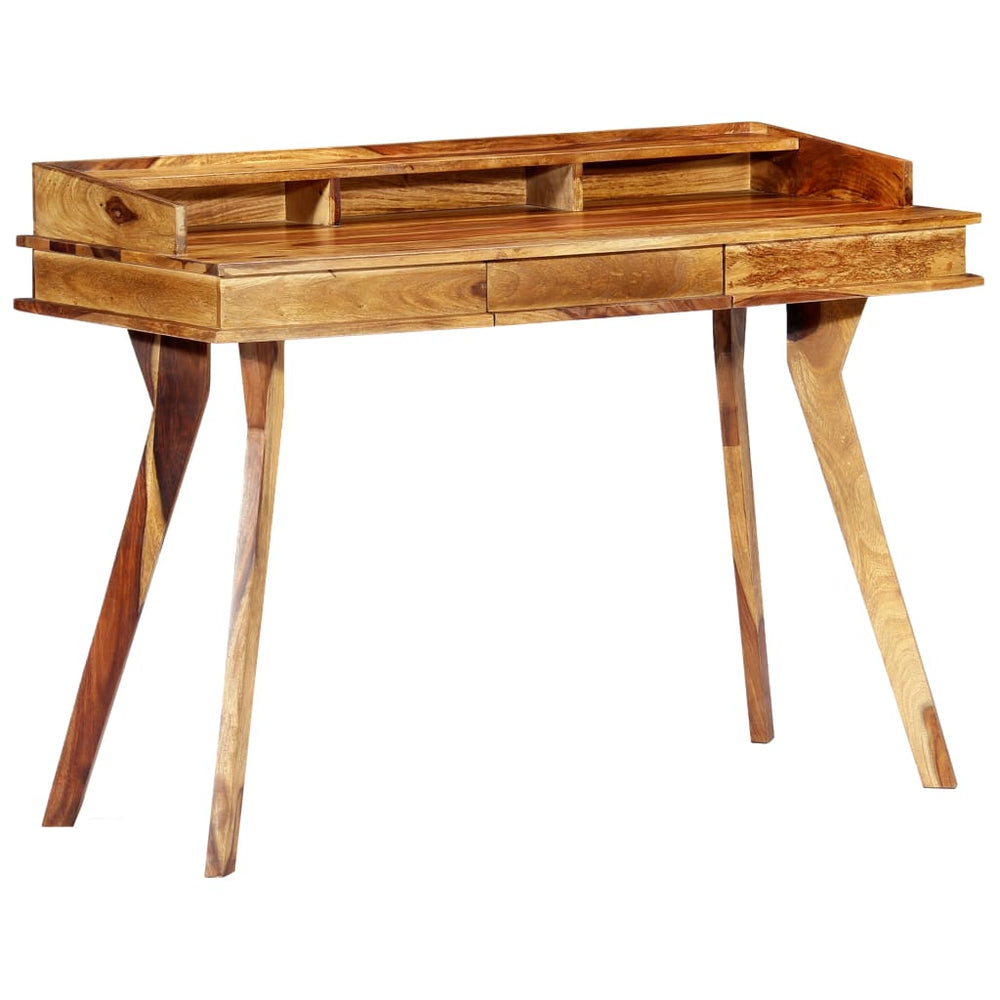 vidaXL Desk 115 x 50 x 85 cm Solid Acacia Wood