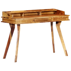 vidaXL Desk 115 x 50 x 85 cm Solid Acacia Wood