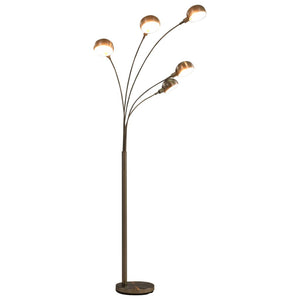 vidaXL Floor Lamp 200 cm 5 x E14 Silver