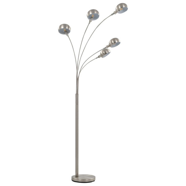 vidaXL Floor Lamp 200 cm 5 x E14 Silver