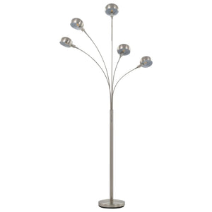vidaXL Floor Lamp 200 cm 5 x E14 Silver