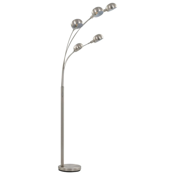 vidaXL Floor Lamp 200 cm 5 x E14 Silver