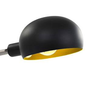 vidaXL Floor Lamp 200 cm 5 x E14 Black and Gold