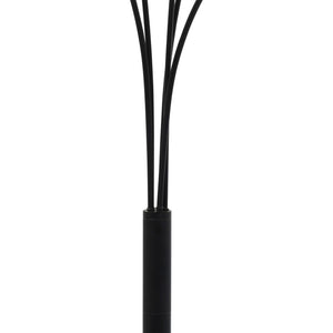 vidaXL Floor Lamp 200 cm 5 x E14 Black and Gold