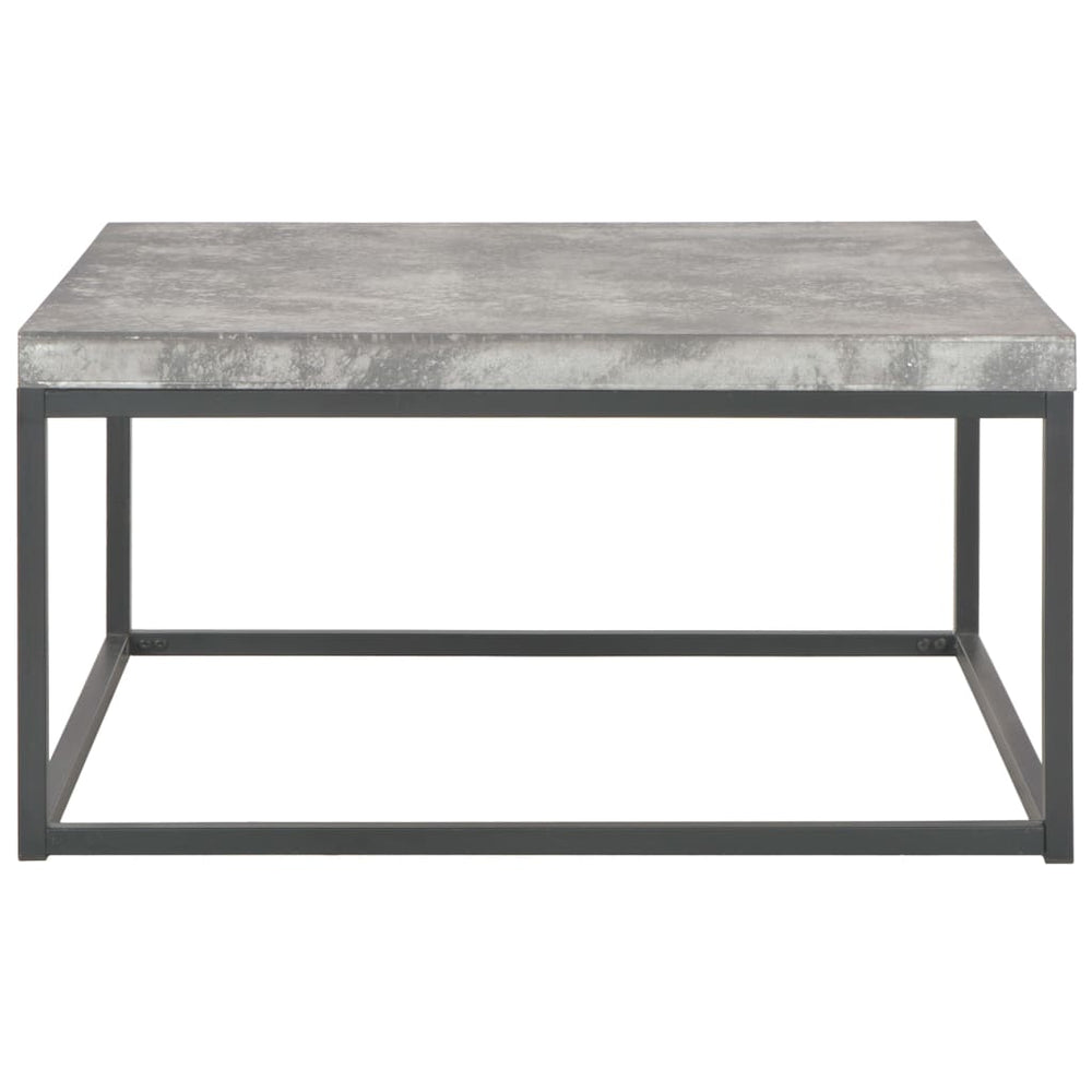 vidaXL Coffee Table 75x75x38 cm Concrete Look