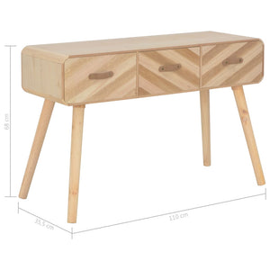 vidaXL Console Table 100x35x68 cm Solid Wood