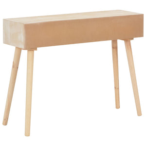 vidaXL Console Table with 3 Drawers 100x30x73 cm Solid Pine Wood