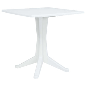 vidaXL 3-Piece Bistro Set Plastic Rattan White