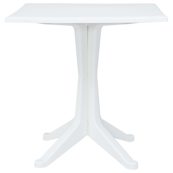 vidaXL 3-Piece Bistro Set Plastic Rattan White