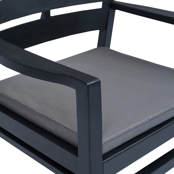 vidaXL 4-Piece Garden Lounge Set Anthracite Plastic
